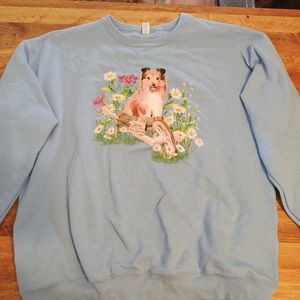 Sheltie/ collie dog sweatshirt